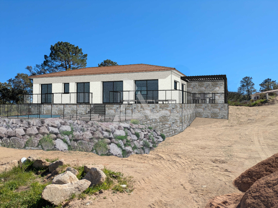 Terrain constructible à vendre à Sotta, 1 117 m² – photo 2 sur 9